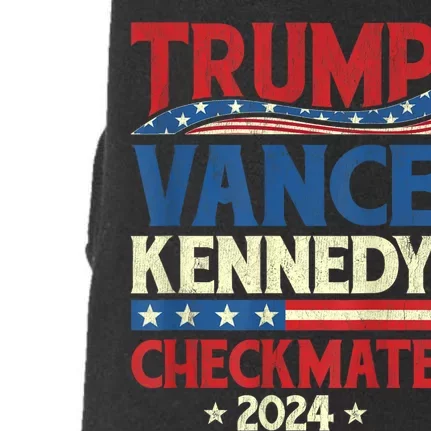 Trump Vance Kennedy Checkmate 2024 Election Republican Doggie 3-End Fleece Hoodie