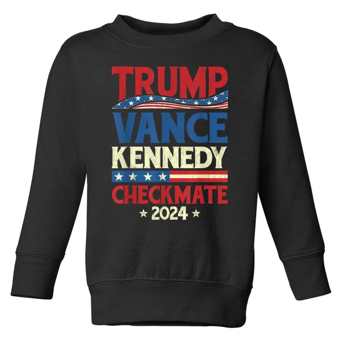 Trump Vance Kennedy Checkmate 2024 Election Republican Toddler Sweatshirt