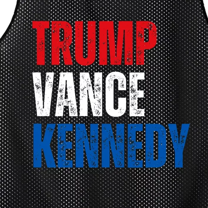 Trump Vance Kennedy Presidential Campaign Flag Usa 2024 Mesh Reversible Basketball Jersey Tank