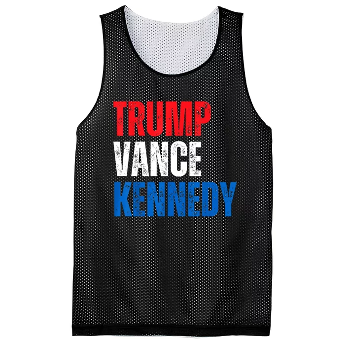 Trump Vance Kennedy Presidential Campaign Flag Usa 2024 Mesh Reversible Basketball Jersey Tank