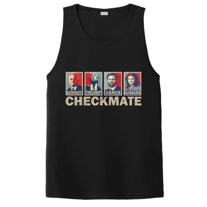 Trump Vance Kennedy Gabbard Checkmate Election Republican Gift Performance Tank