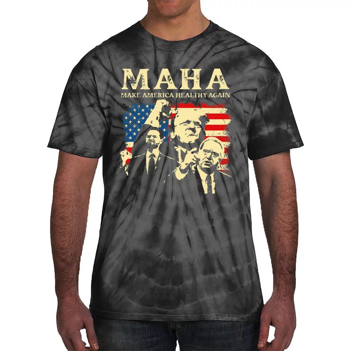 Trump Vance Kennedy Maha 2024 Funny Trump 45 47 Pro Trump Tie-Dye T-Shirt