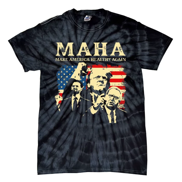 Trump Vance Kennedy Maha 2024 Funny Trump 45 47 Pro Trump Tie-Dye T-Shirt