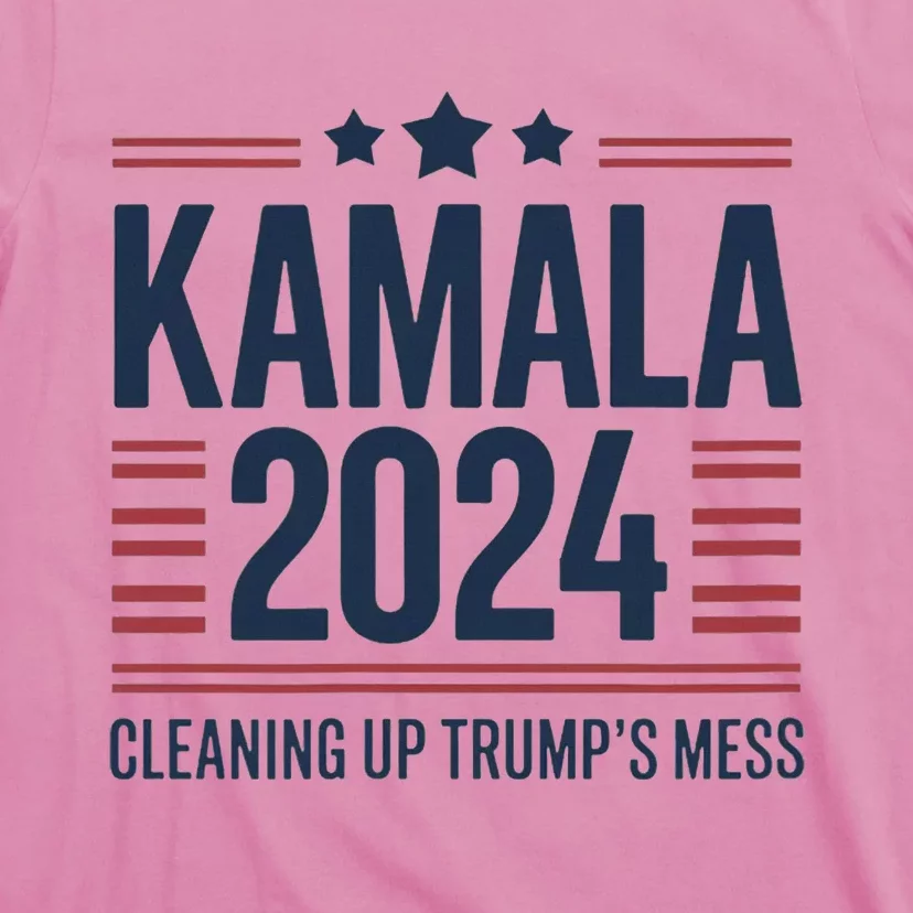 Trump Vs Kamala Presidential Debate 2024 Cleaning Up Mess T-Shirt