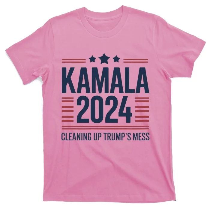 Trump Vs Kamala Presidential Debate 2024 Cleaning Up Mess T-Shirt