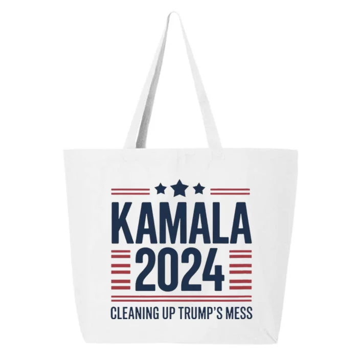 Trump Vs Kamala Presidential Debate 2024 Cleaning Up Mess 25L Jumbo Tote