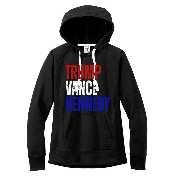 Trump Vance Kennedy Presidential Election Women's Fleece Hoodie