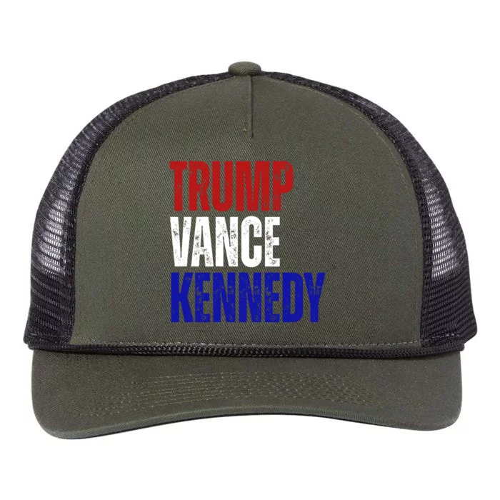 Trump Vance Kennedy Presidential Election Retro Rope Trucker Hat Cap