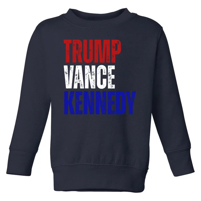 Trump Vance Kennedy Presidential Election Toddler Sweatshirt