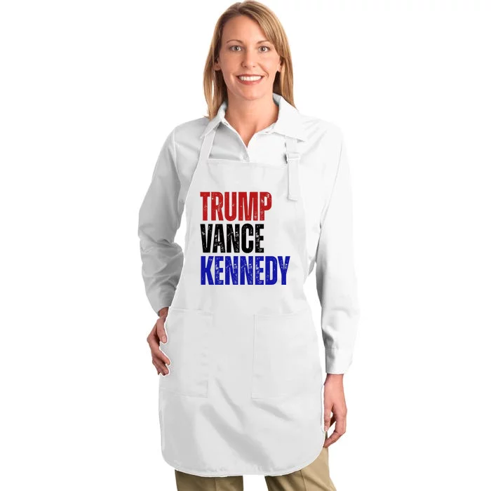 Trump Vance Kennedy Presidential Election Full-Length Apron With Pocket