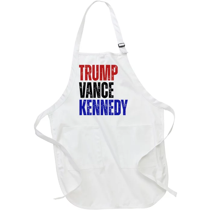 Trump Vance Kennedy Presidential Election Full-Length Apron With Pocket