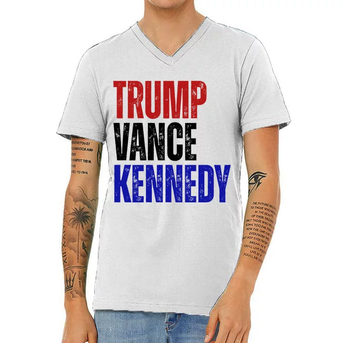 Trump Vance Kennedy Presidential Election V-Neck T-Shirt