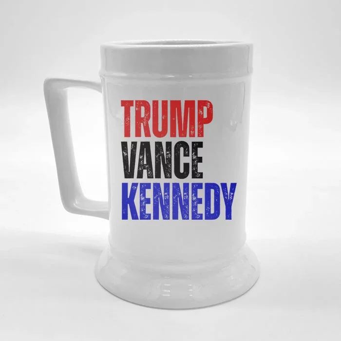 Trump Vance Kennedy Presidential Election Front & Back Beer Stein