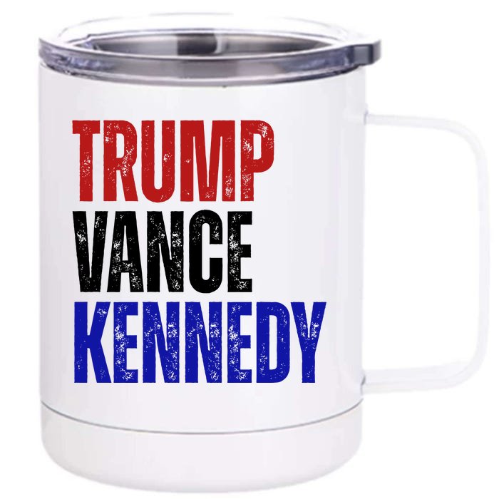 Trump Vance Kennedy Presidential Election Front & Back 12oz Stainless Steel Tumbler Cup