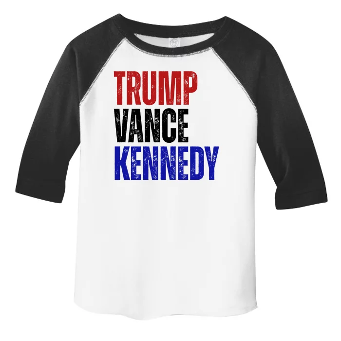 Trump Vance Kennedy Presidential Election Toddler Fine Jersey T-Shirt