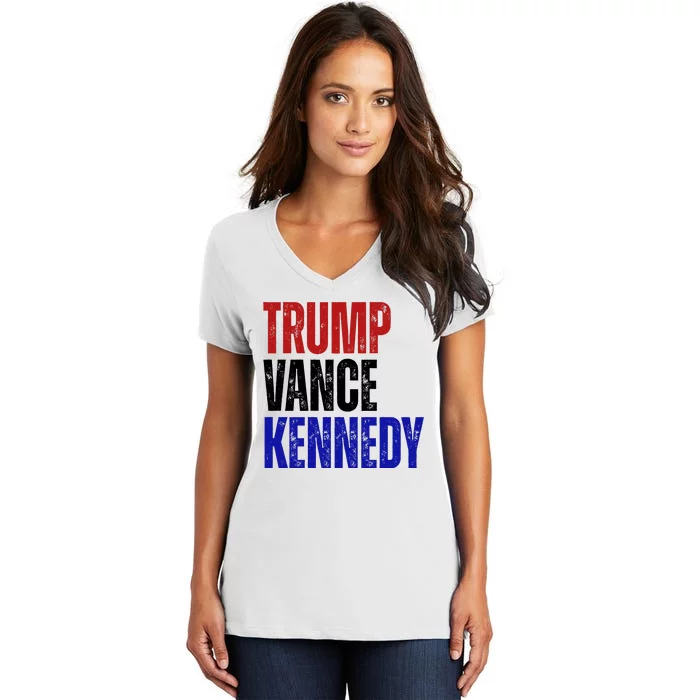 Trump Vance Kennedy Presidential Election Women's V-Neck T-Shirt