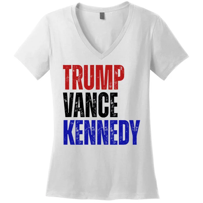 Trump Vance Kennedy Presidential Election Women's V-Neck T-Shirt