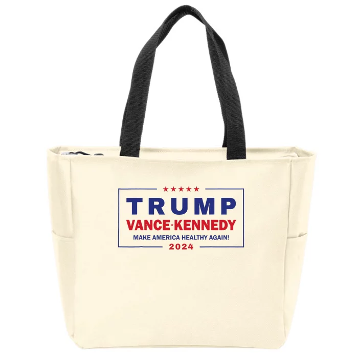 Trump Vance Kennedy Make America Healthy Again Zip Tote Bag