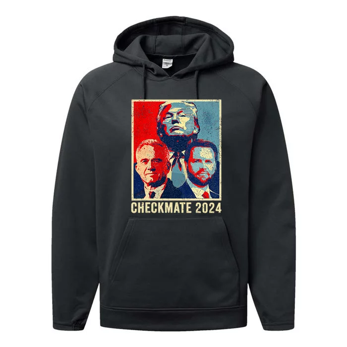 Trump Vance Kennedy Checkmate 2024 Election Republican Performance Fleece Hoodie