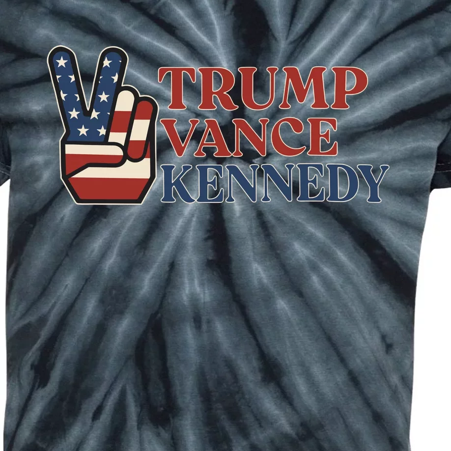 Trump Vance Kennedy 2024 Kids Tie-Dye T-Shirt