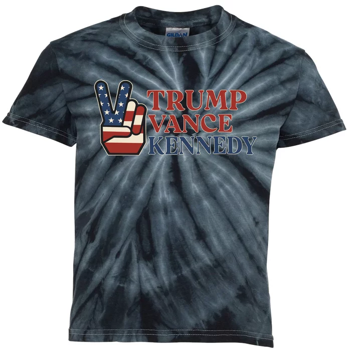 Trump Vance Kennedy 2024 Kids Tie-Dye T-Shirt