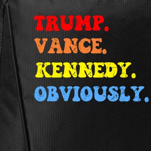 Trump Vance Kennedy Rfk For President Election 2024 Maha Gift City Backpack