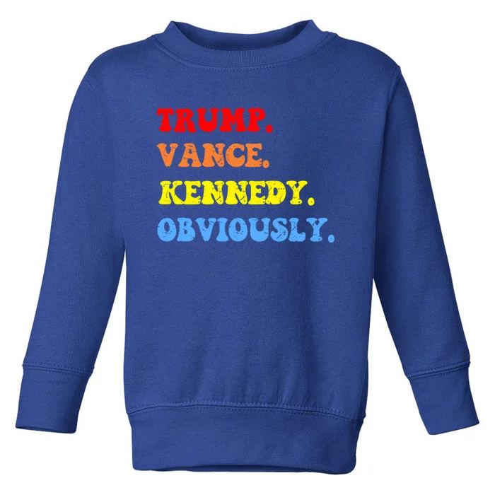 Trump Vance Kennedy Rfk For President Election 2024 Maha Gift Toddler Sweatshirt