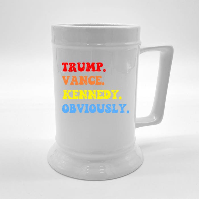 Trump Vance Kennedy Rfk For President Election 2024 Maha Gift Front & Back Beer Stein