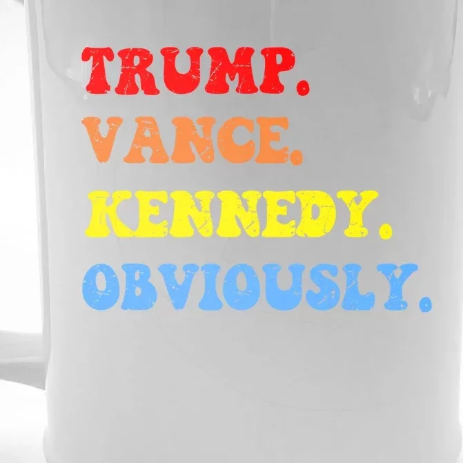 Trump Vance Kennedy Rfk For President Election 2024 Maha Gift Front & Back Beer Stein