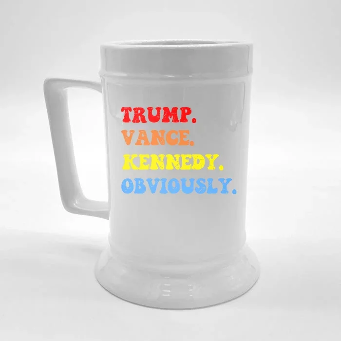 Trump Vance Kennedy Rfk For President Election 2024 Maha Gift Front & Back Beer Stein