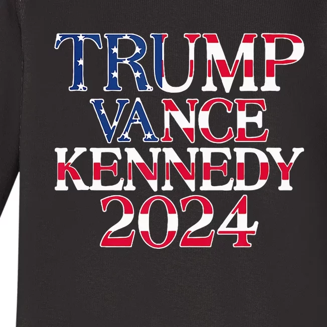 Trump Vance Kennedy 2024 Baby Long Sleeve Bodysuit