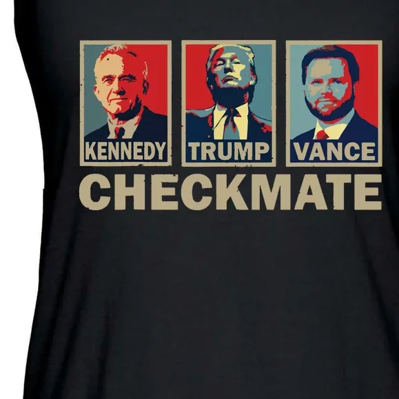 Trump Vance Kennedy Checkmate 2024 Election Republican Ladies Essential Flowy Tank