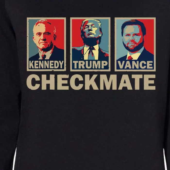 Trump Vance Kennedy Checkmate 2024 Election Republican Womens California Wash Sweatshirt