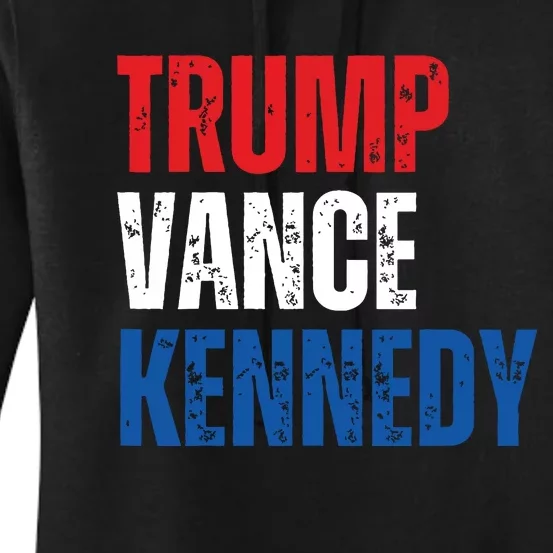 Trump Vance Kennedy Presidential Campaign Flag Usa 2024 Women's Pullover Hoodie