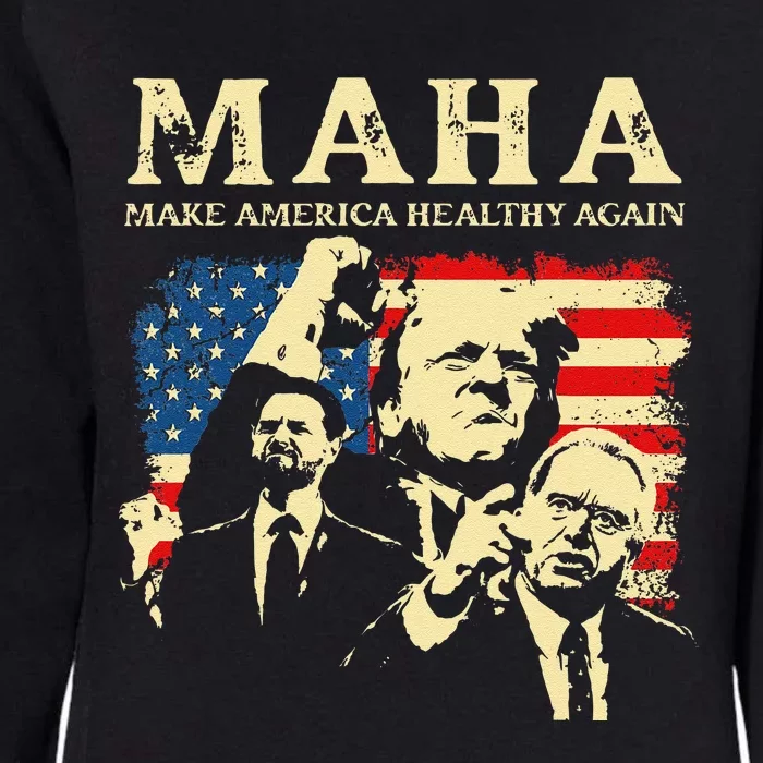 Trump Vance Kennedy Maha 2024 Funny Trump 45 47 Pro Trump Gift Womens California Wash Sweatshirt