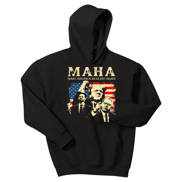 Trump Vance Kennedy Maha 2024 Funny Trump 45 47 Pro Trump Gift Kids Hoodie