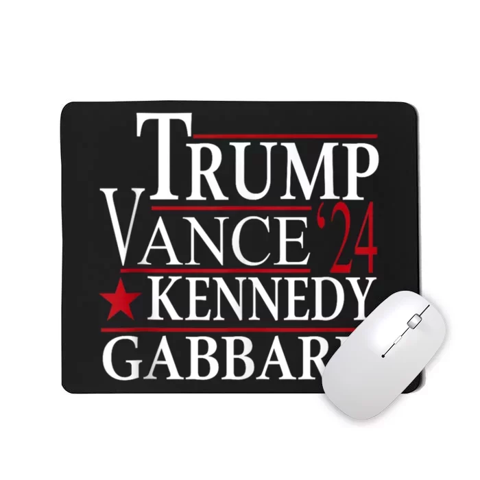 Trump Vance Kennedy Gabbard 2024 Election Mousepad