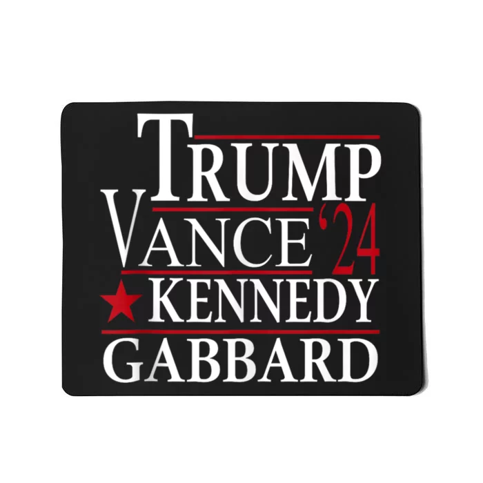 Trump Vance Kennedy Gabbard 2024 Election Mousepad