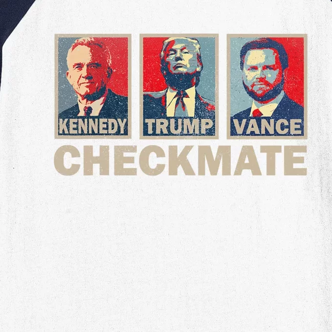 Trump Vance Kennedy Checkmate 2024 Election Republican Baseball Sleeve Shirt