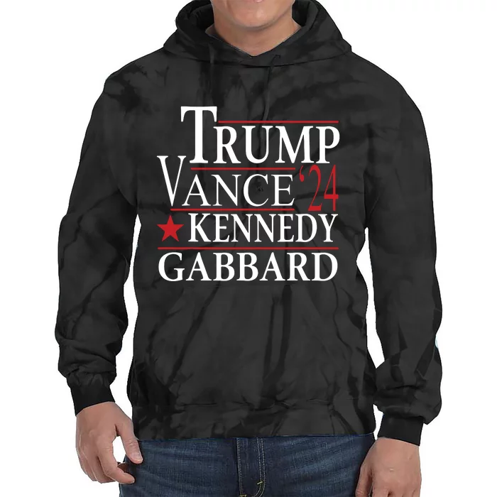 Trump Vance Kennedy Gabbard 2024 Election Tie Dye Hoodie