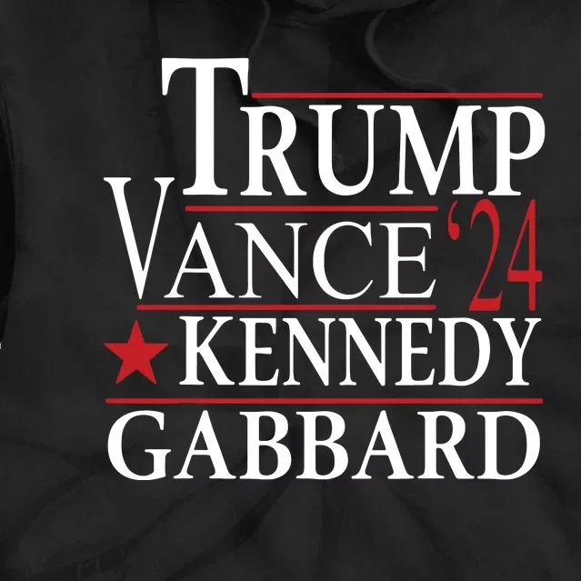 Trump Vance Kennedy Gabbard 2024 Election Tie Dye Hoodie