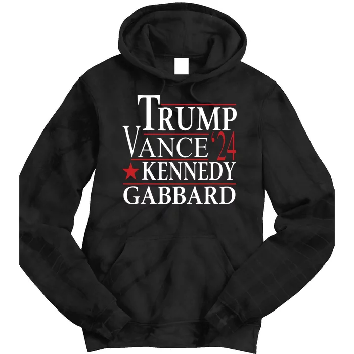 Trump Vance Kennedy Gabbard 2024 Election Tie Dye Hoodie