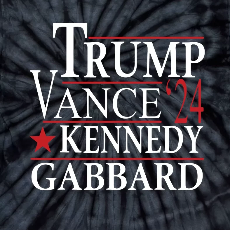 Trump Vance Kennedy Gabbard 2024 Election Tie-Dye T-Shirt