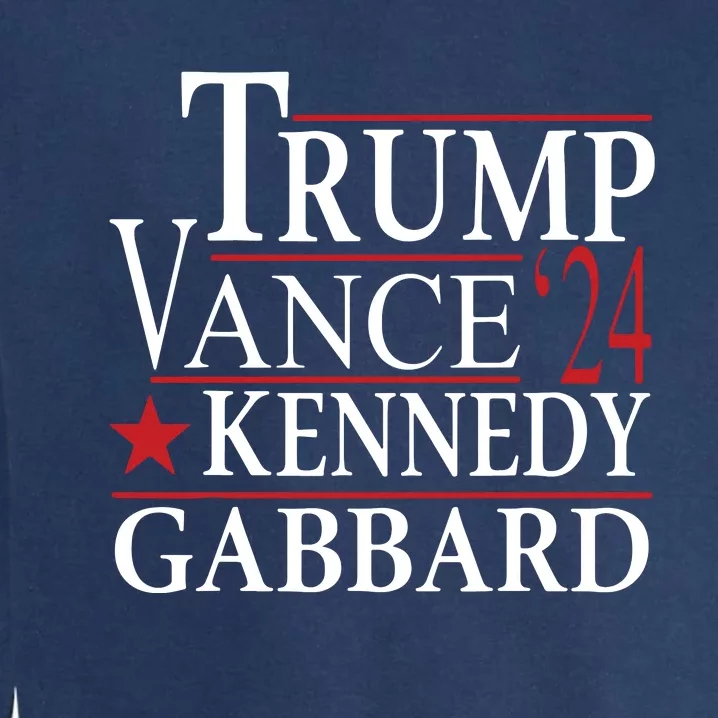 Trump Vance Kennedy Gabbard 2024 Election Garment-Dyed Sweatshirt