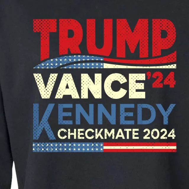 Trump Vance Kennedy Checkmate 2024 Election Republican Cropped Pullover Crew