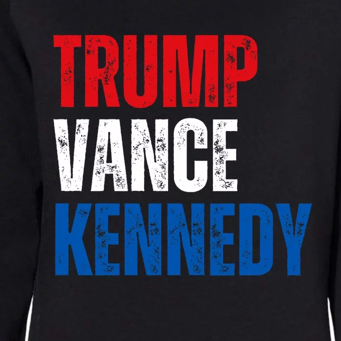 Trump Vance Kennedy Presidential Campaign Flag Usa 2024 Womens California Wash Sweatshirt