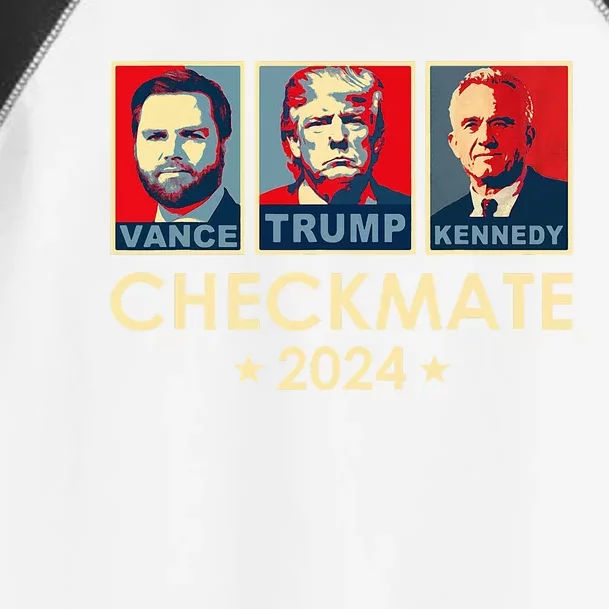 Trump Vance Kennedy Checkmate 2024 Toddler Fine Jersey T-Shirt