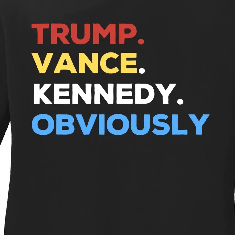 Trump Vance Kennedy Vote For Trump Kennedy Ladies Long Sleeve Shirt