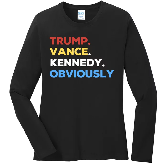 Trump Vance Kennedy Vote For Trump Kennedy Ladies Long Sleeve Shirt