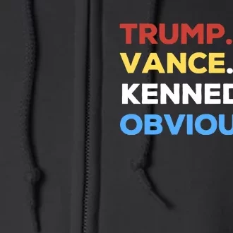 Trump Vance Kennedy Vote For Trump Kennedy Full Zip Hoodie